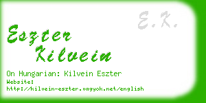 eszter kilvein business card